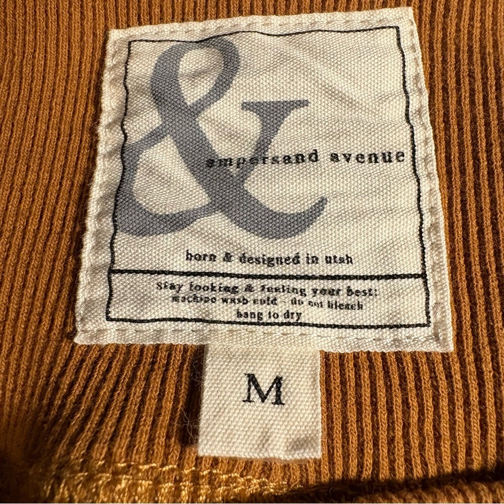 Ampersand Avenue Tapered Cargo Jogger Pants Women’s Sz M Brown Athleisure - Picture 8 of 12